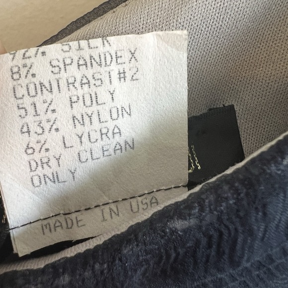 Vtg Mini Tadashi Shoji Silk Sleeveless Cocktail Dress 4 Sexy‎ Party Travel - Picture 10 of 14